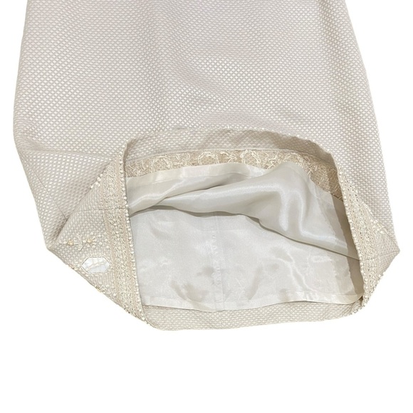 NWT Ann Taylor sleeveless beaded metallic wool/silk dress above the knee size 6 - Picture 11 of 13